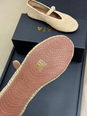 HANDWOVEN BALLET FLAT BEIGE