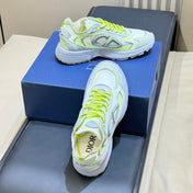 DIOR 26S B30 COUNTDOWN TECH SNEAKER IN GRAY AND GREEN TECHNICAL FABRIC AND SUEDE