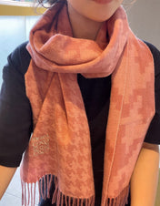 SCARF 190 CM IN BLUSH PINK CASHMERE 415207