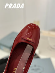 PRA NAPPA MARY JANE PUMPS JAM LAMBSKIN