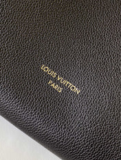 LV 25S LOW KEY HOBO BAG 28 CM IN BLACK CALFSKIN
