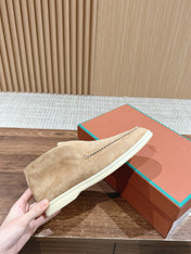 LP OPEN WALK LOAFERS CREAM SUEDE