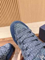 BY ERL B9S SKATER SNEAKER IN COBALT BLUE CANNAGE FABRIC