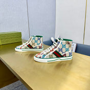 GG TENNIS 1977 HIGH-TOP TRAINER CREAM CANVAS