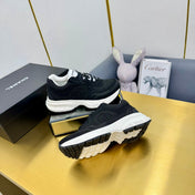 DAD SNEAKER IN BLACK SUEDE AND BREATHABLE MESH