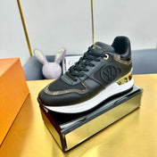 NEO RUN AWAY SNEAKER IN BLACK CALFSKIN