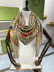 GUCCI 25S SCARF 140 IN CASHMERE 636341