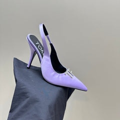 ANGELINA 10 CM SLINGBACK IN PASTEL PURPLE CALFSKIN