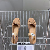 BALLET FLAT SHOES PEANUT COLOR SHEEPSKIN
