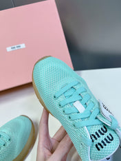 BASIC SNEAKERS IN TURQUOISE MESH