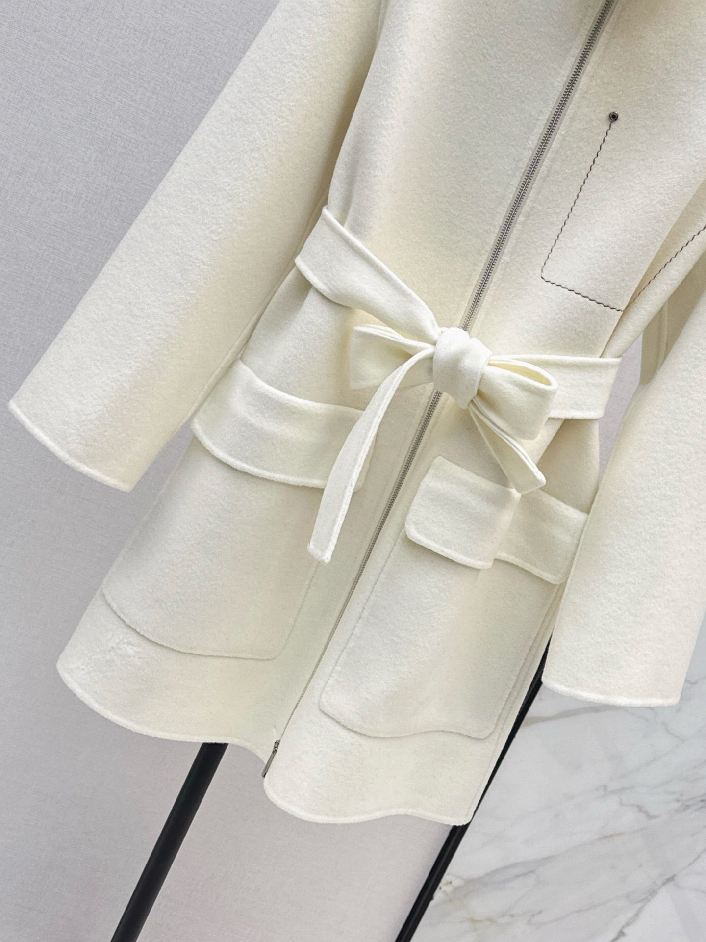 HERMES 25S STAND-COLLAR ZIP-UP JACKET 036