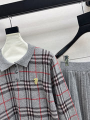 BURBERRY 25S POLO SHIRT AND SKIRT SET 0048