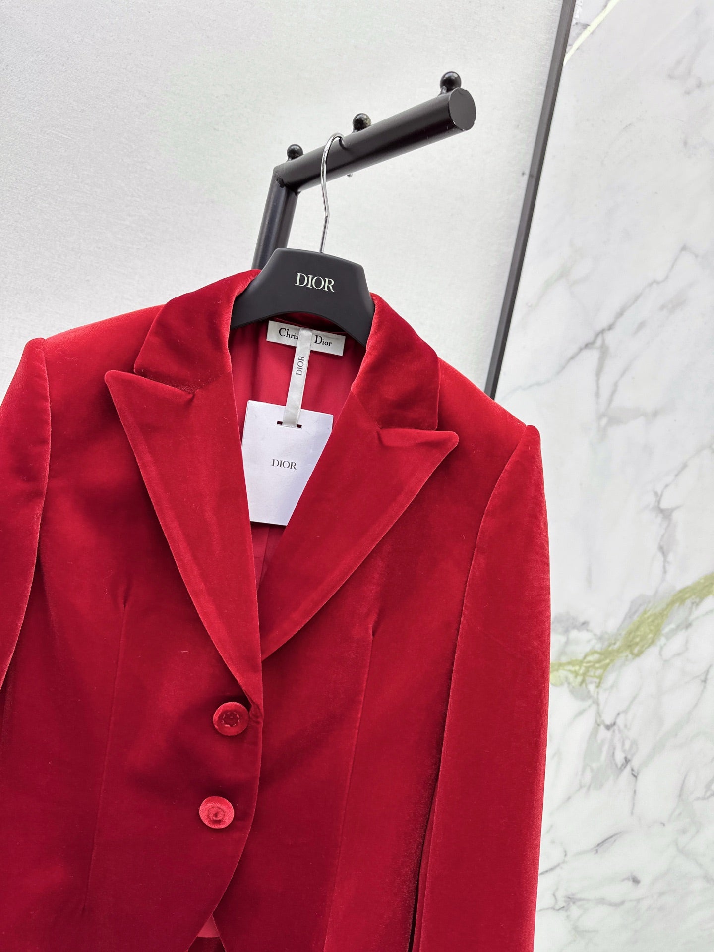 DIOR 25S VELVET BLAZER 522