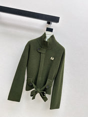 MAX MARA 25S STAND COLLAR CARDIGAN COAT 037