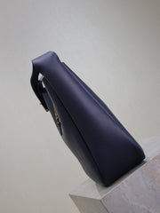 LE 5 À 7 LARGE BAG 31 IN BERRY BLUE LAMBSKIN