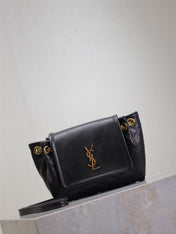 MINI NOLITA BAG 18 IN BLACK LAMBSKIN COPPER HARDWARE