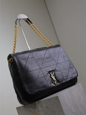 JAMIE 4.3 LARGE BAG 43 IN BLACK LAMBSKIN GOLD HARDWARE