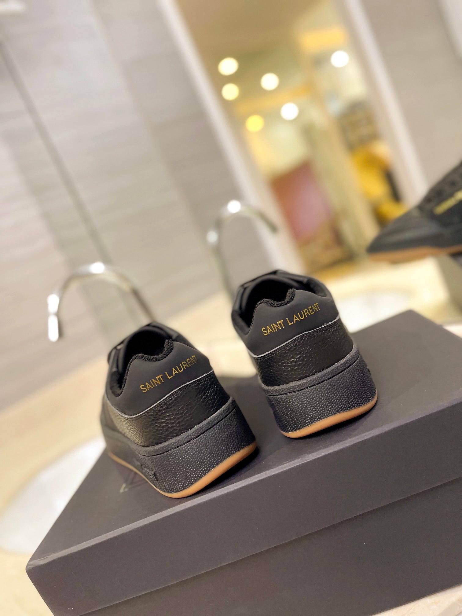 SL SL/61 SNEAKERS BLACK CALFSKIN