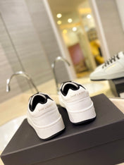 SL SL/61 SNEAKERS WHITE-BLACK LACES CALFSKIN