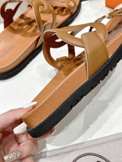 EXTRA SANDAL CARAMEL CALFSKIN