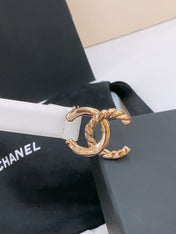DOUBLE C BELT 20MM IN WHITE CALFSKIN WITH GOLD CHAIN INTERWOVEN BUCKLE