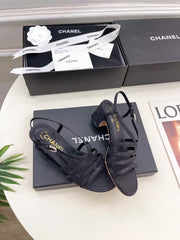 BLACK ROMAN 5 CM SANDALS