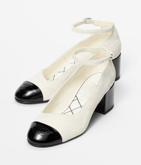 MARY JANES IVORY BLACK VELVET