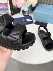 pra dad sandal black calfskin